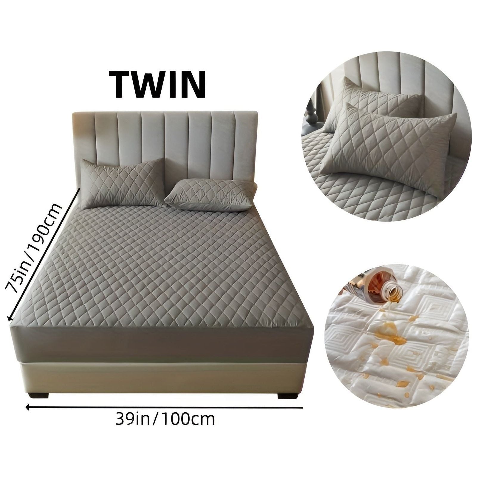 SleepSafe Sängöverdrag - Mjukt och Bekvämt Vattentätt Antiskid Madrassöverdrag