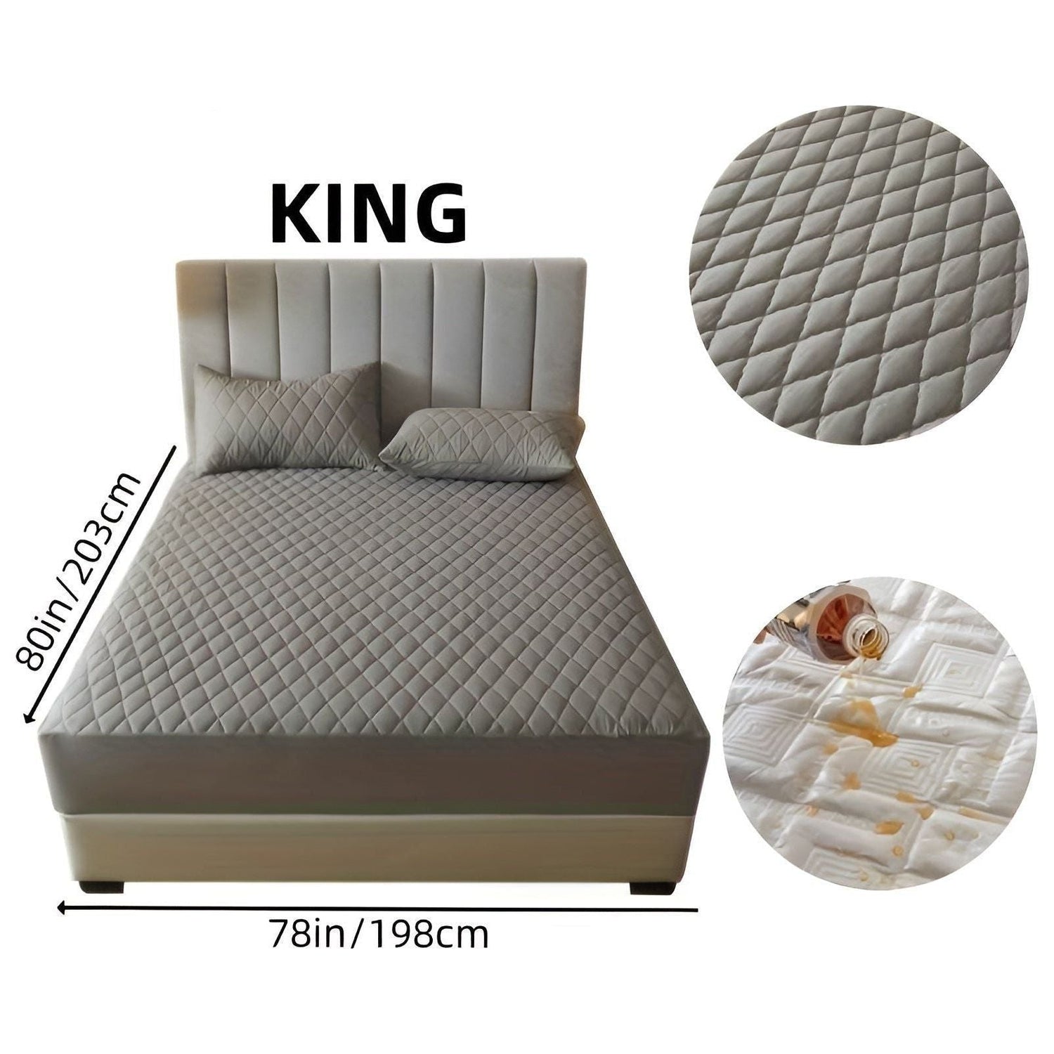 SleepSafe Sängöverdrag - Mjukt och Bekvämt Vattentätt Antiskid Madrassöverdrag