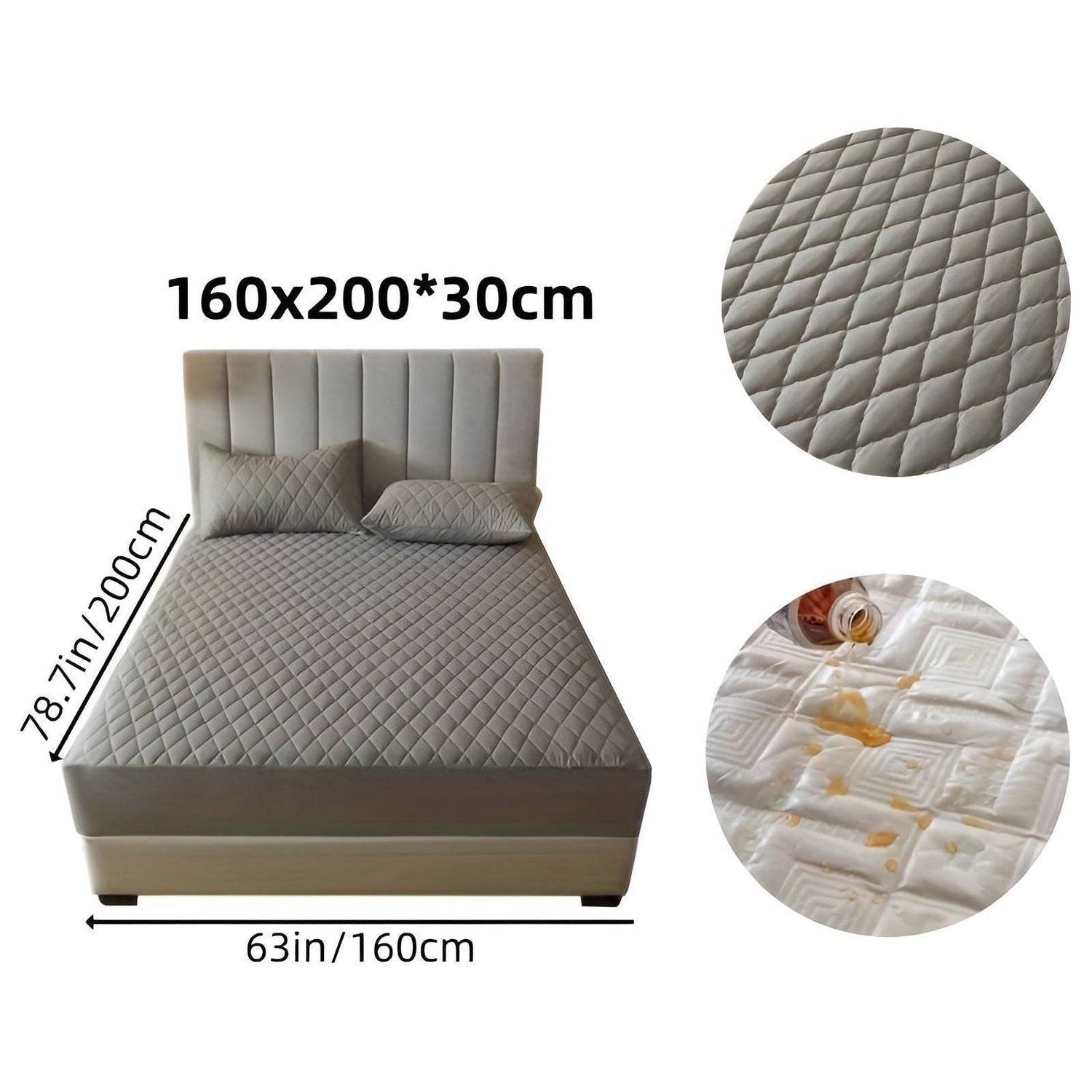 SleepSafe Sängöverdrag - Mjukt och Bekvämt Vattentätt Antiskid Madrassöverdrag