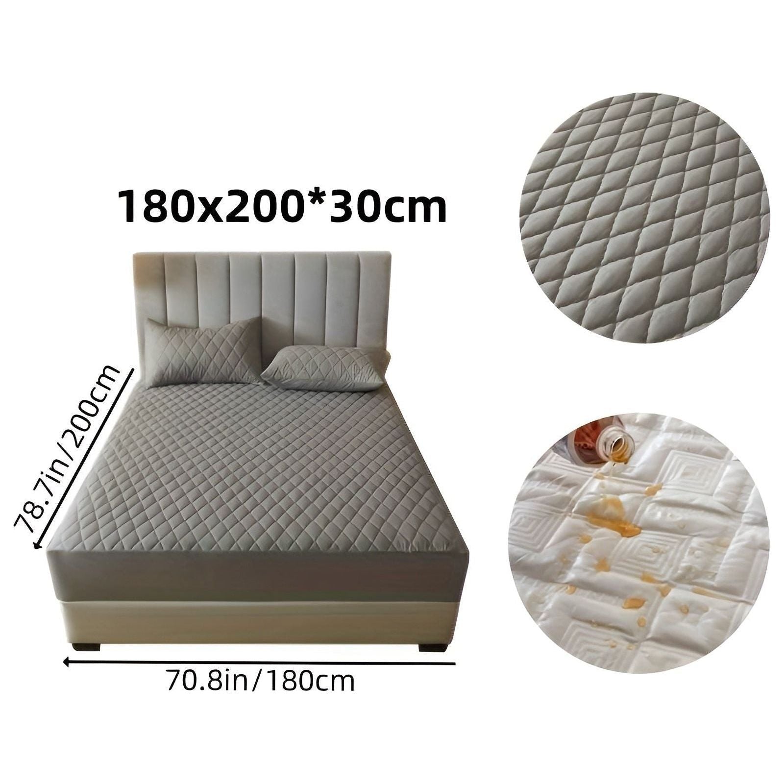 SleepSafe Sängöverdrag - Mjukt och Bekvämt Vattentätt Antiskid Madrassöverdrag