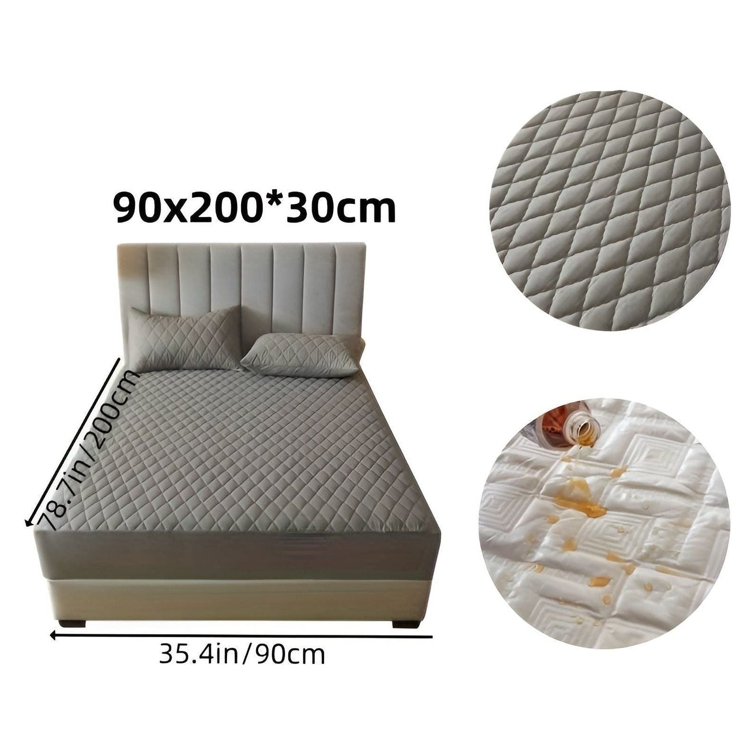 SleepSafe Sängöverdrag - Mjukt och Bekvämt Vattentätt Antiskid Madrassöverdrag