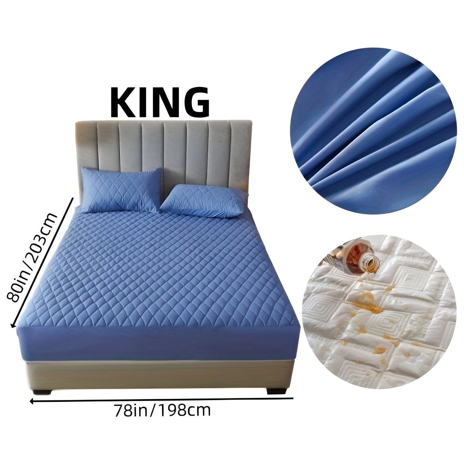 SleepSafe Sängöverdrag - Mjukt och Bekvämt Vattentätt Antiskid Madrassöverdrag