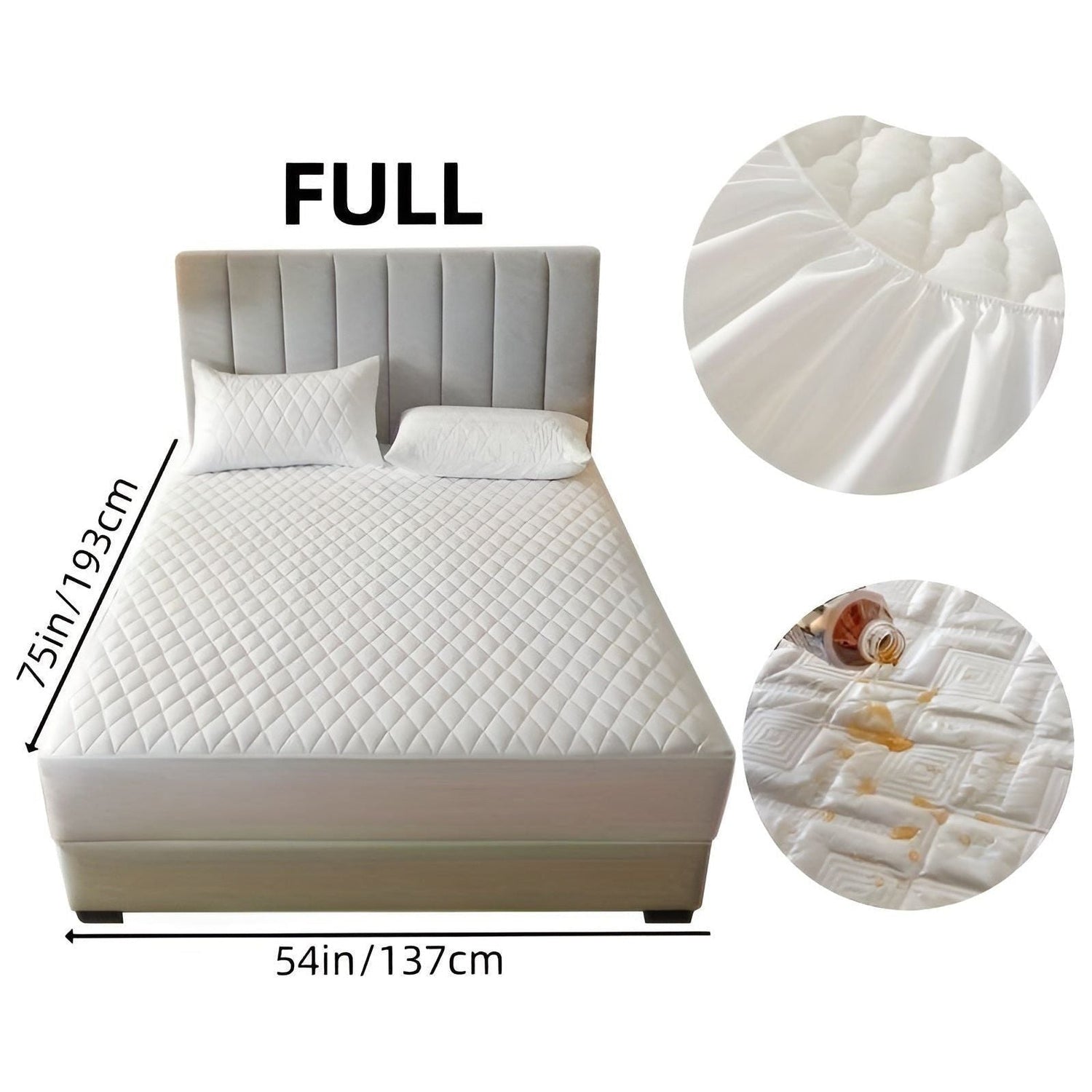 SleepSafe Sängöverdrag - Mjukt och Bekvämt Vattentätt Antiskid Madrassöverdrag