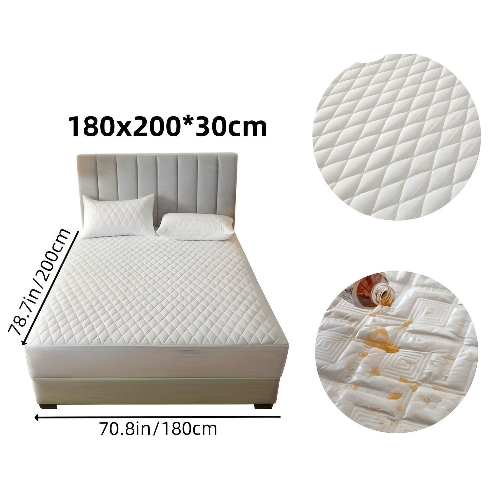 SleepSafe Sängöverdrag - Mjukt och Bekvämt Vattentätt Antiskid Madrassöverdrag