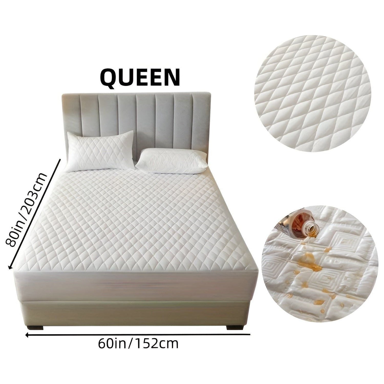 SleepSafe Sängöverdrag - Mjukt och Bekvämt Vattentätt Antiskid Madrassöverdrag