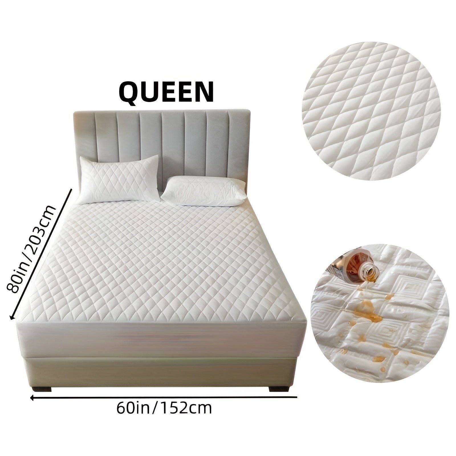 SleepSafe Sängöverdrag - Mjukt och Bekvämt Vattentätt Antiskid Madrassöverdrag