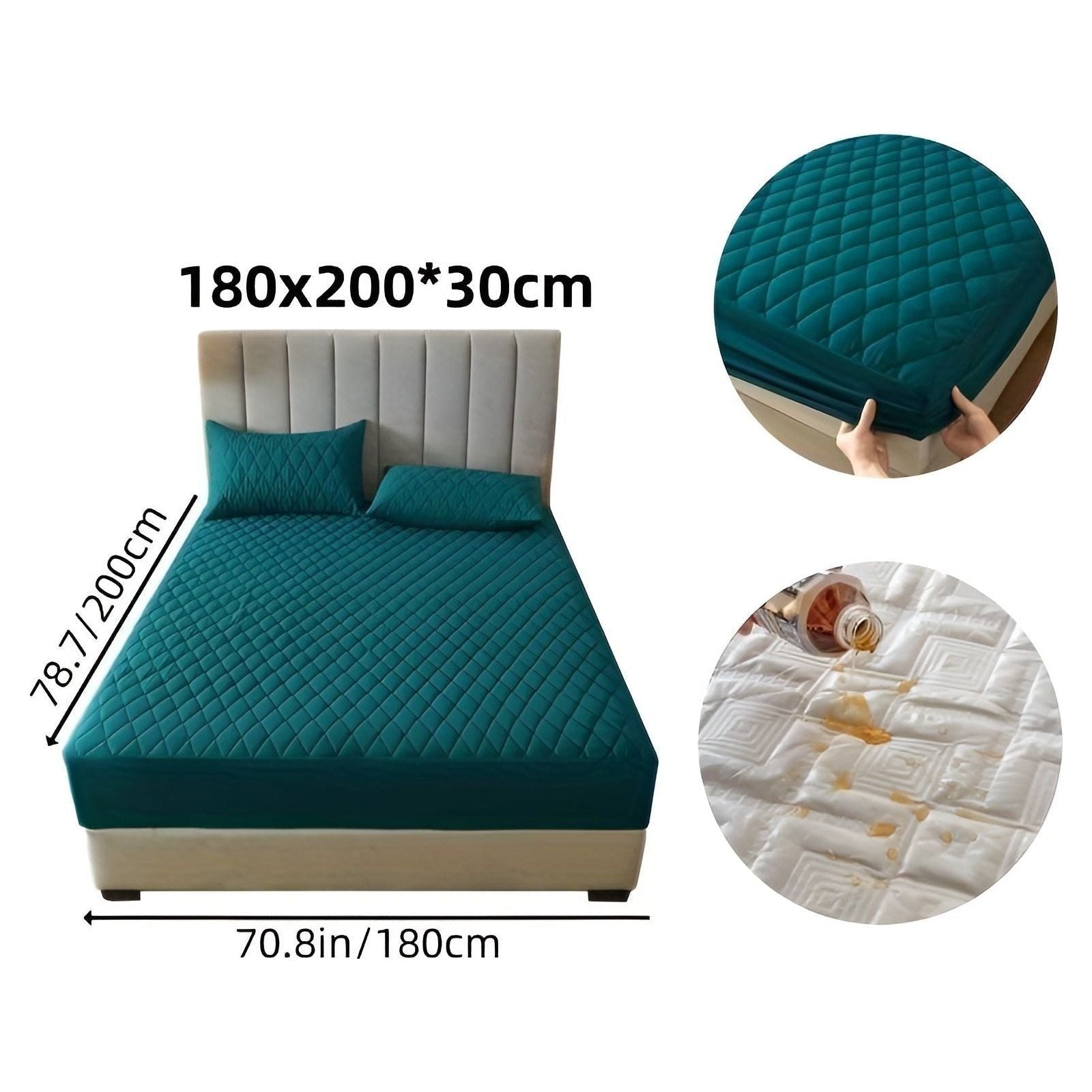 SleepSafe Sängöverdrag - Mjukt och Bekvämt Vattentätt Antiskid Madrassöverdrag