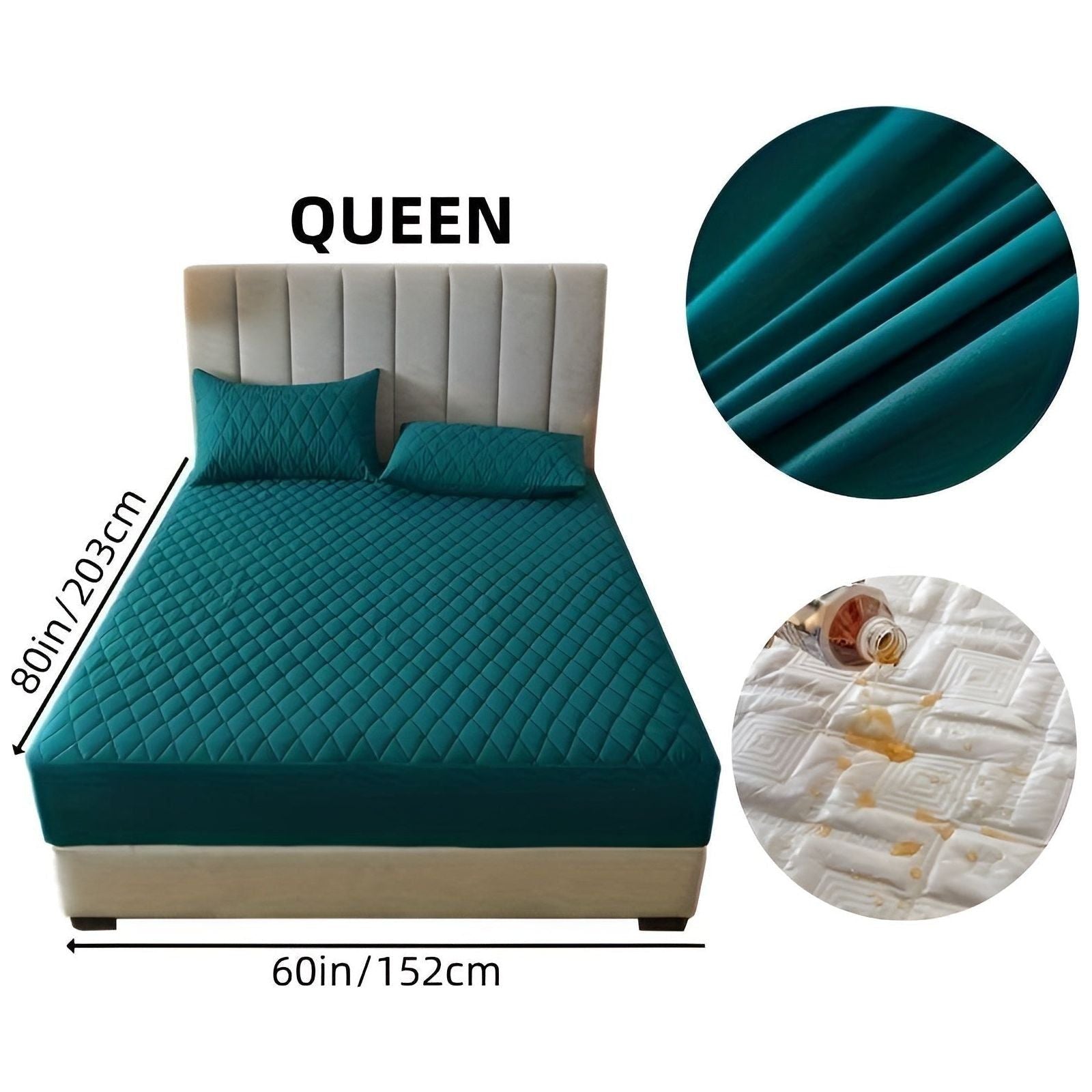 SleepSafe Sängöverdrag - Mjukt och Bekvämt Vattentätt Antiskid Madrassöverdrag