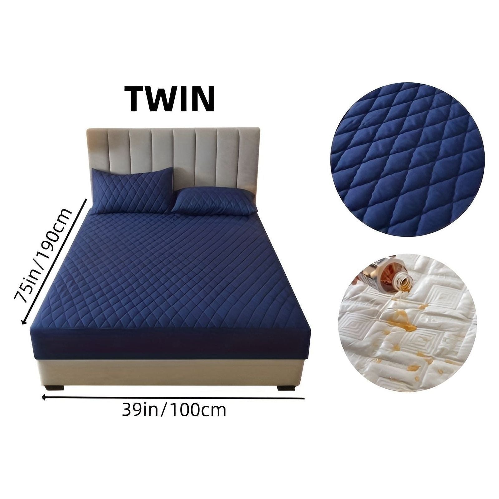 SleepSafe Sängöverdrag - Mjukt och Bekvämt Vattentätt Antiskid Madrassöverdrag