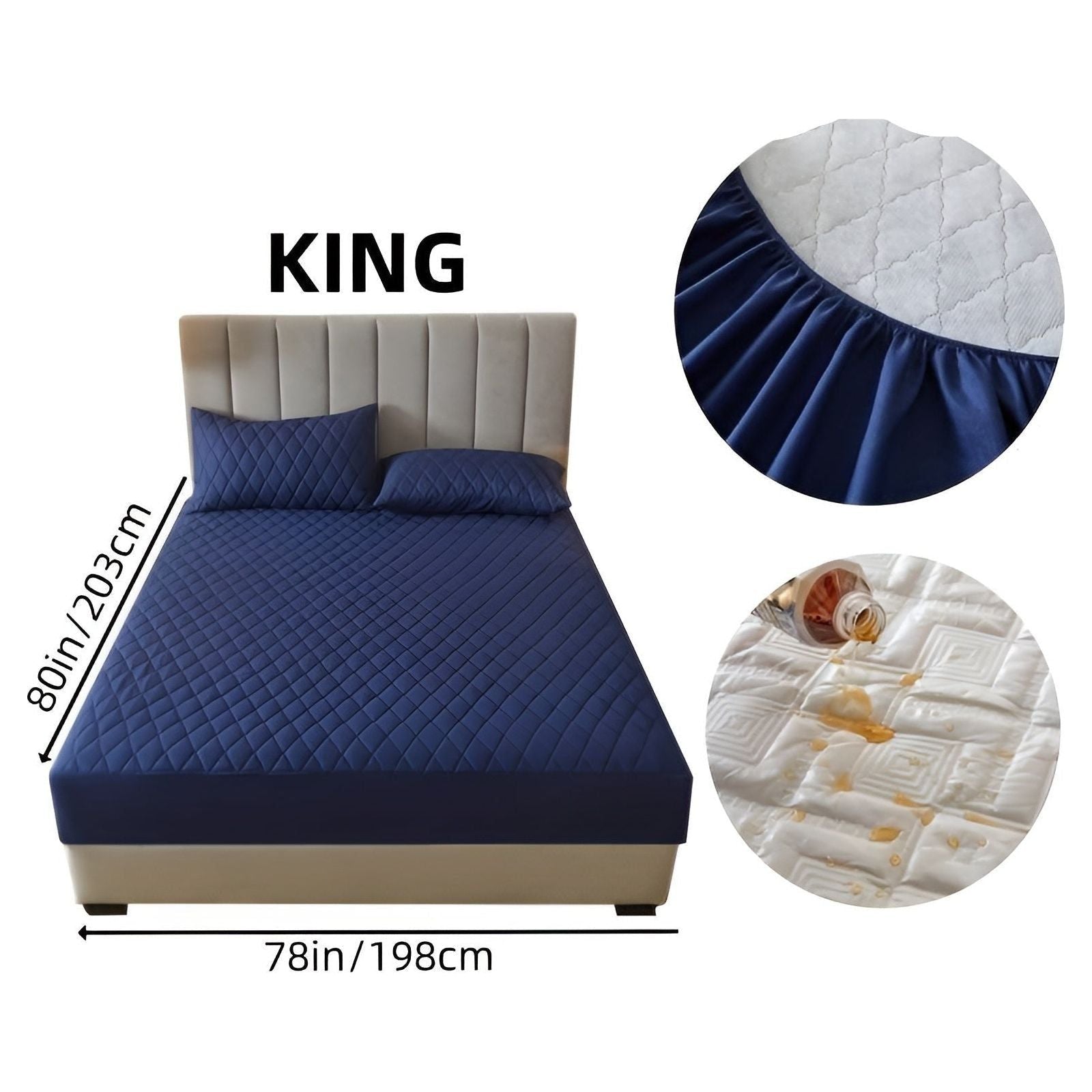 SleepSafe Sängöverdrag - Mjukt och Bekvämt Vattentätt Antiskid Madrassöverdrag