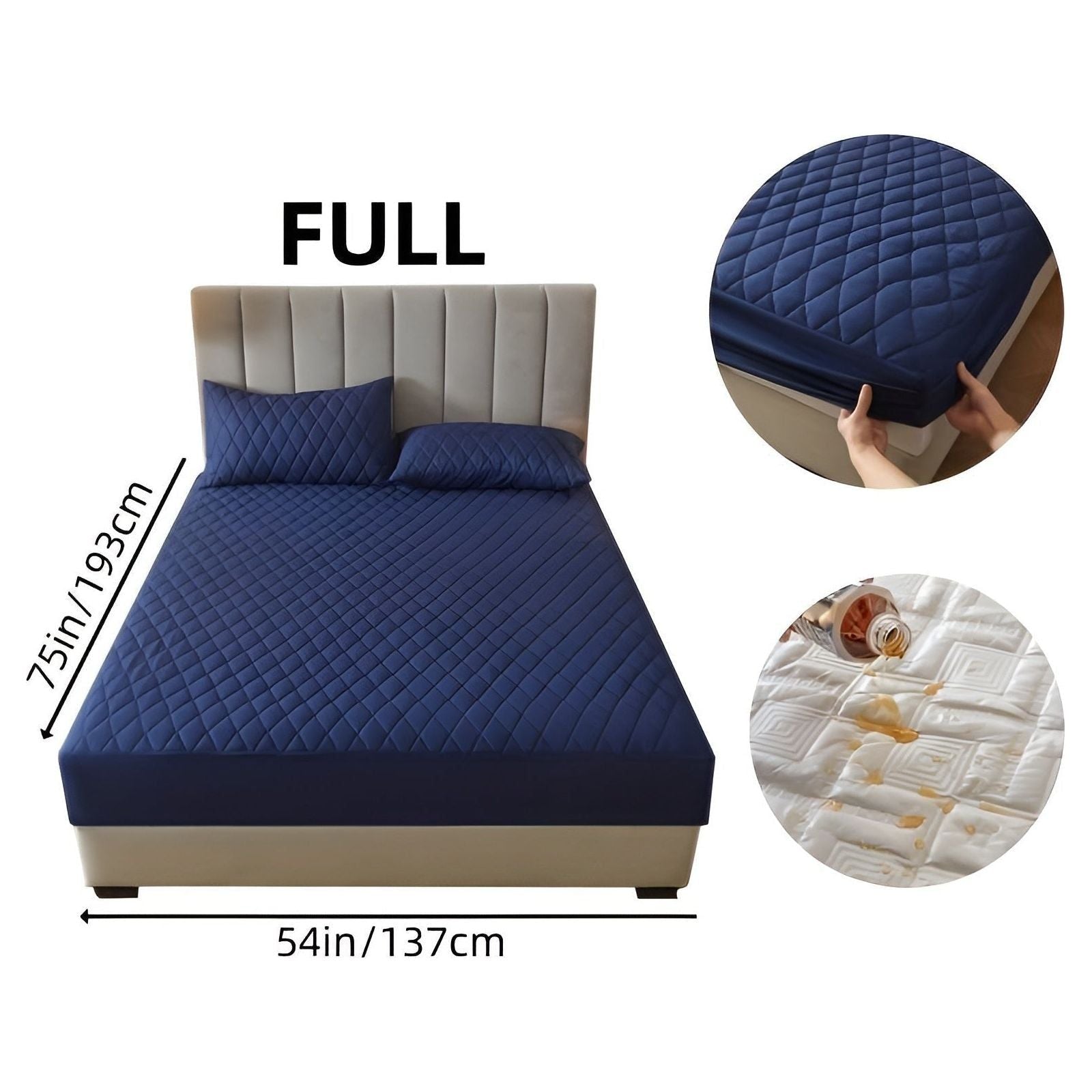 SleepSafe Sängöverdrag - Mjukt och Bekvämt Vattentätt Antiskid Madrassöverdrag