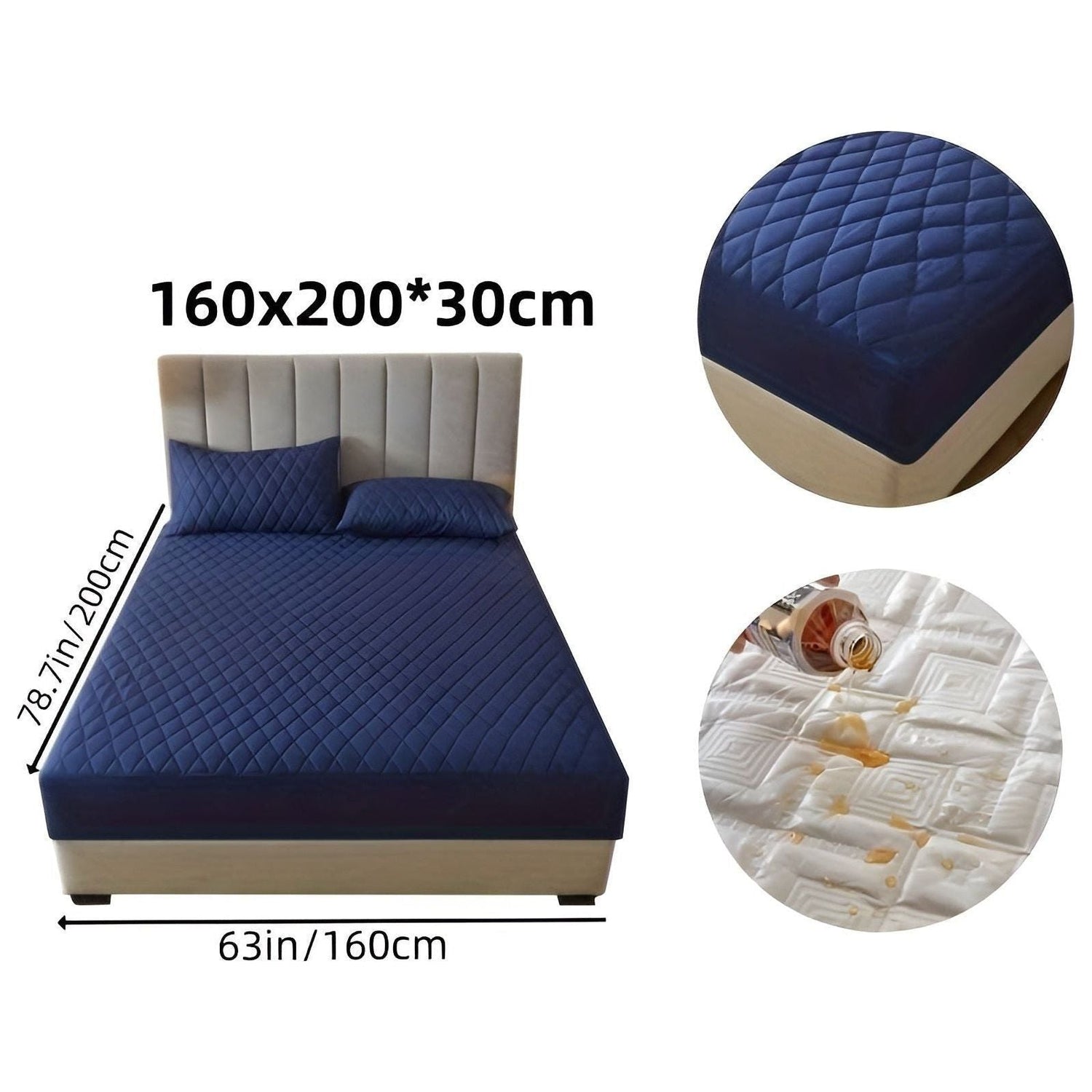 SleepSafe Sängöverdrag - Mjukt och Bekvämt Vattentätt Antiskid Madrassöverdrag