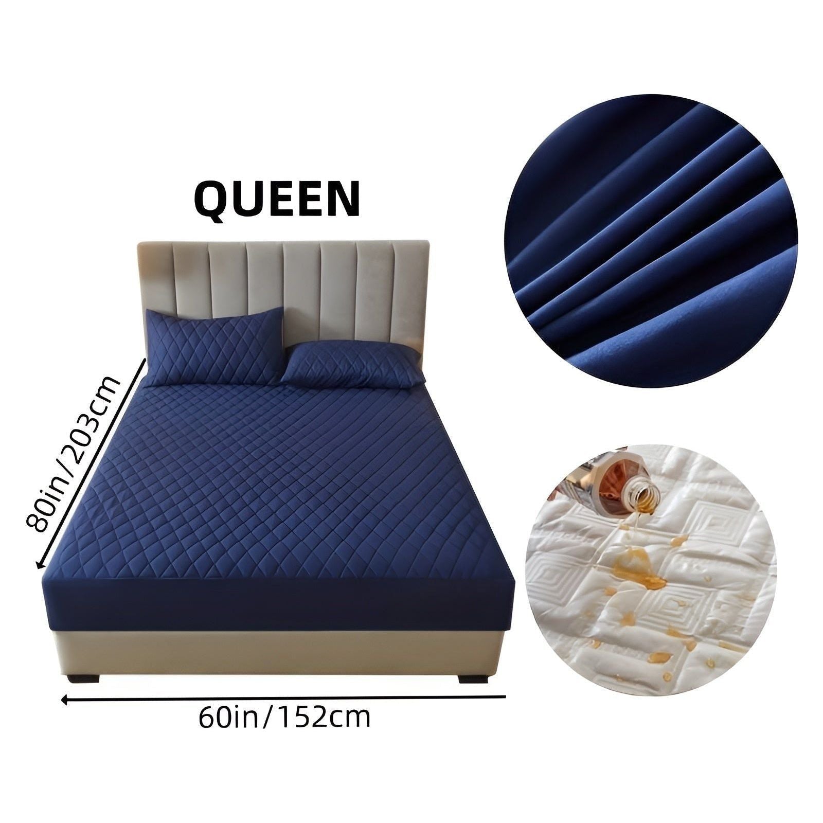 SleepSafe Sängöverdrag - Mjukt och Bekvämt Vattentätt Antiskid Madrassöverdrag