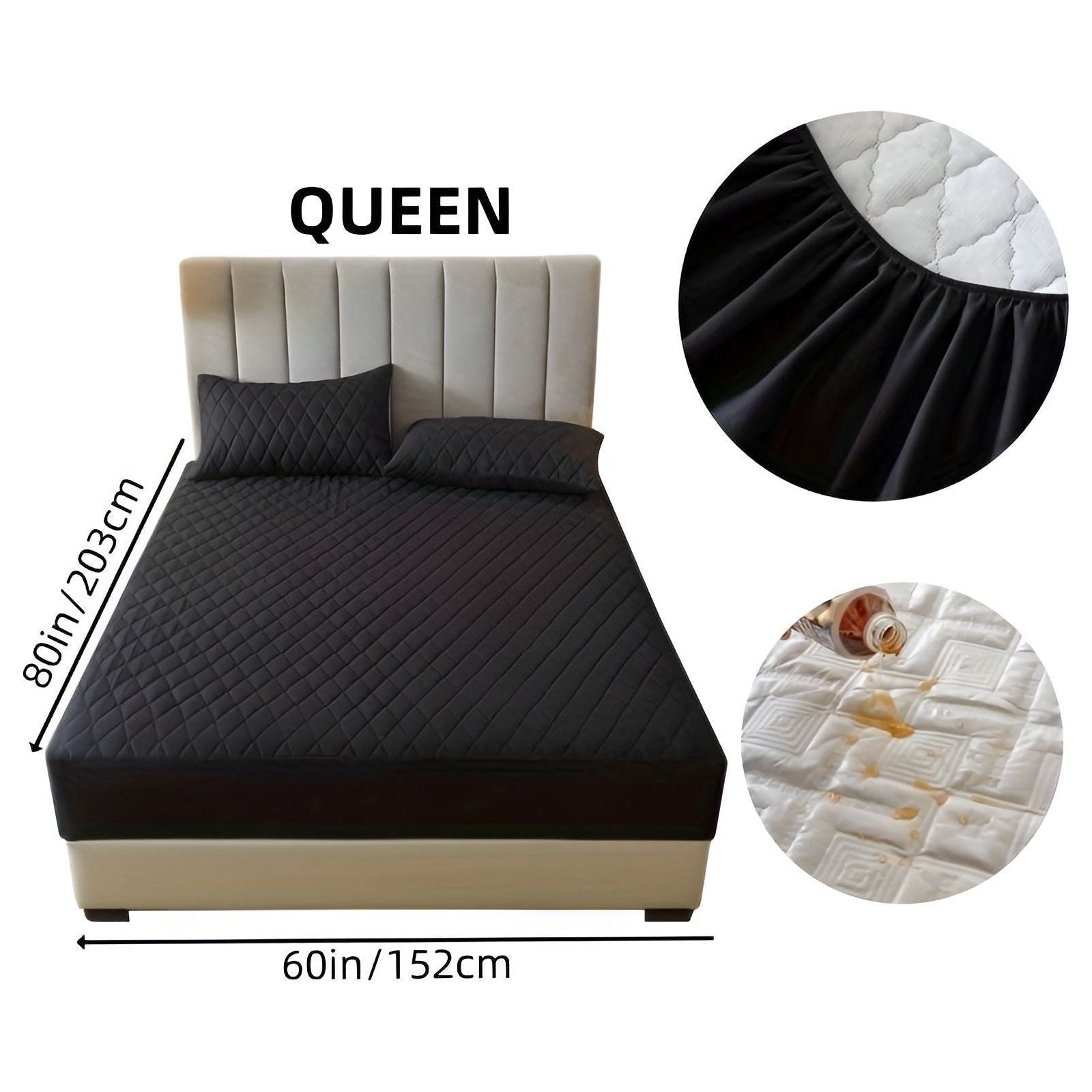 SleepSafe Sängöverdrag - Mjukt och Bekvämt Vattentätt Antiskid Madrassöverdrag