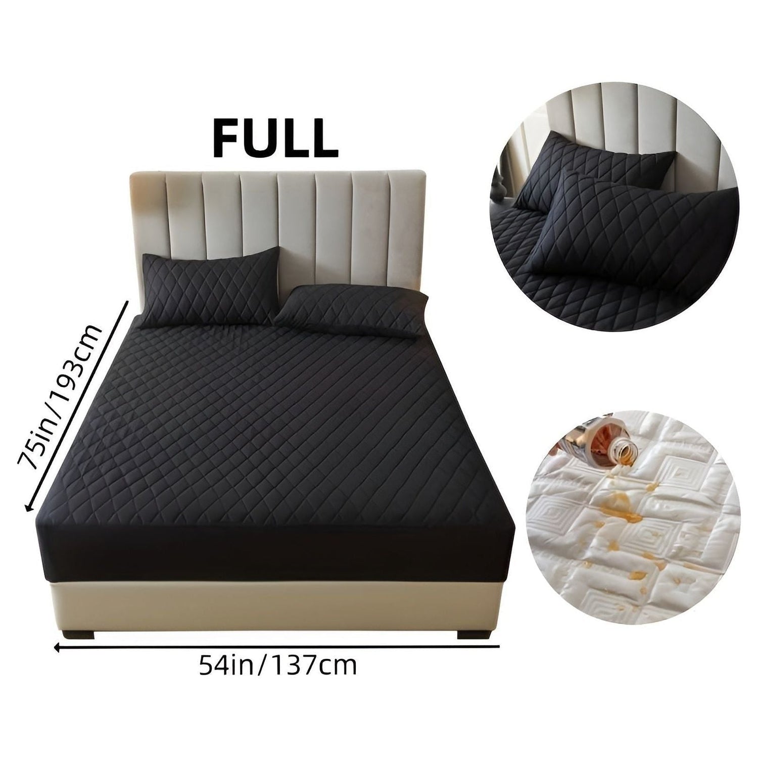 SleepSafe Sängöverdrag - Mjukt och Bekvämt Vattentätt Antiskid Madrassöverdrag