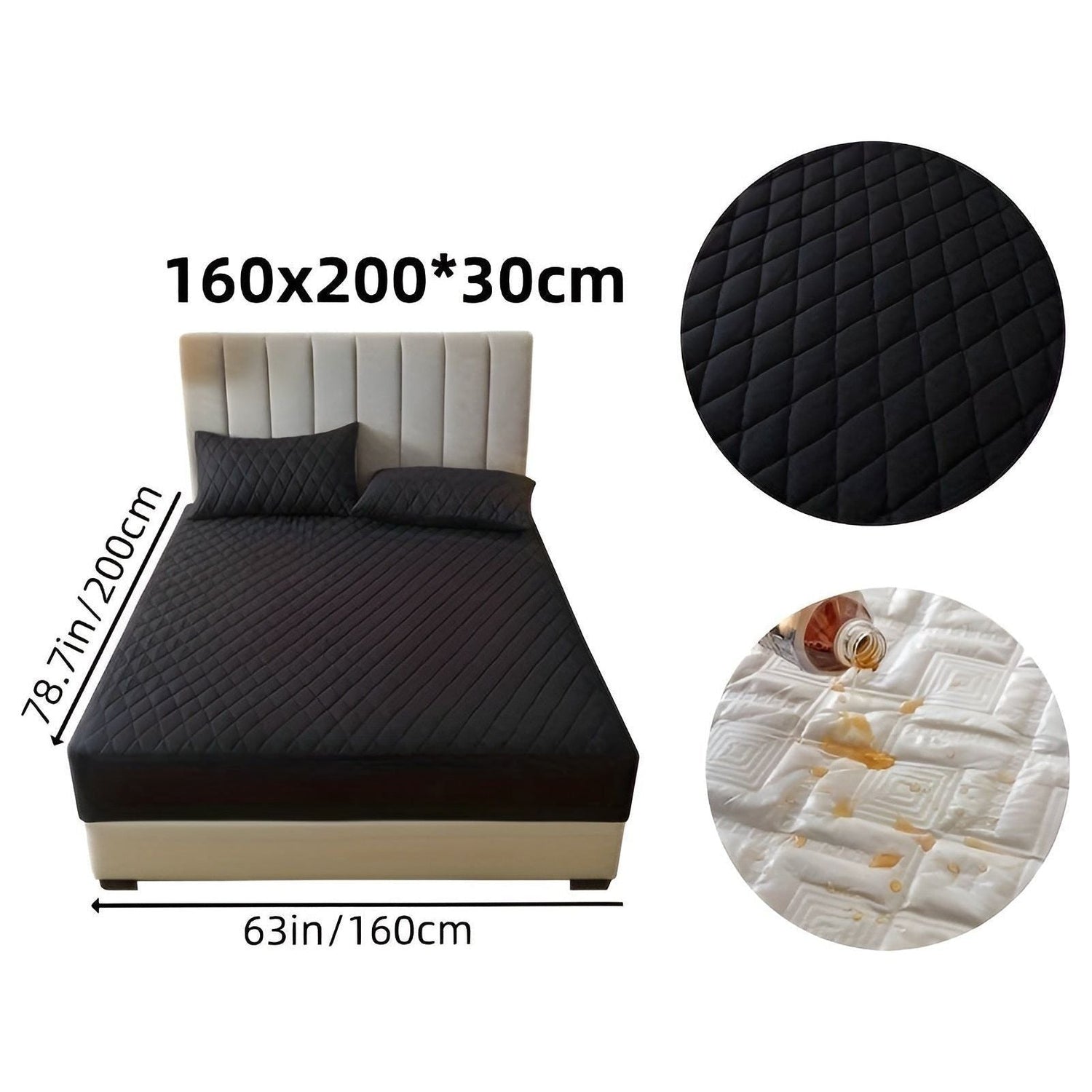 SleepSafe Sängöverdrag - Mjukt och Bekvämt Vattentätt Antiskid Madrassöverdrag