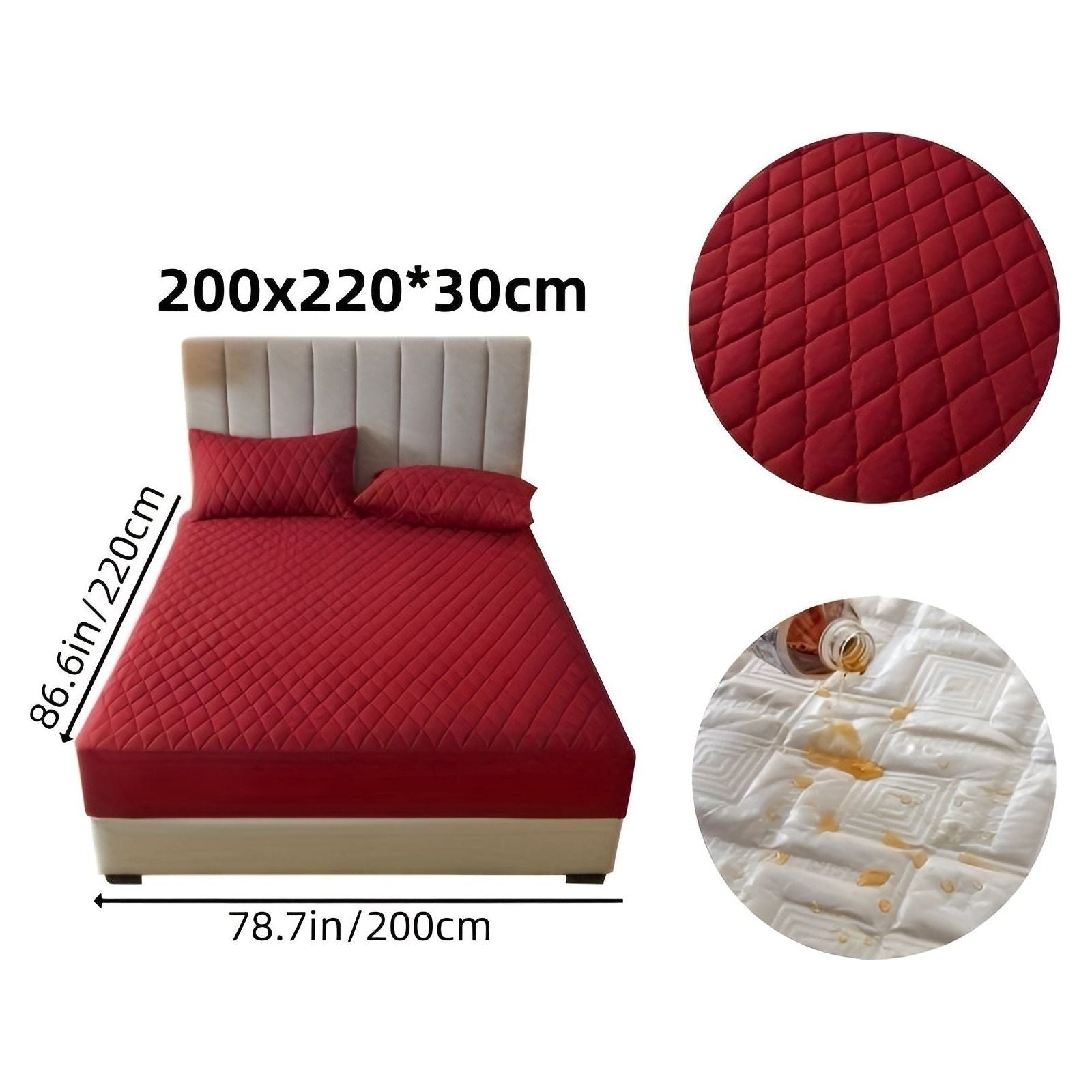 SleepSafe Sängöverdrag - Mjukt och Bekvämt Vattentätt Antiskid Madrassöverdrag