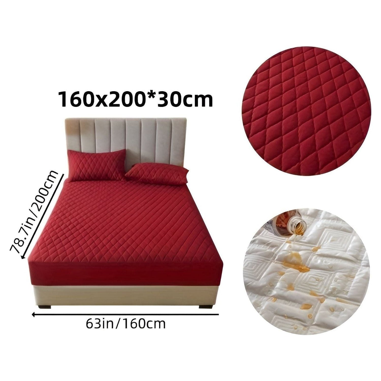 SleepSafe Sängöverdrag - Mjukt och Bekvämt Vattentätt Antiskid Madrassöverdrag