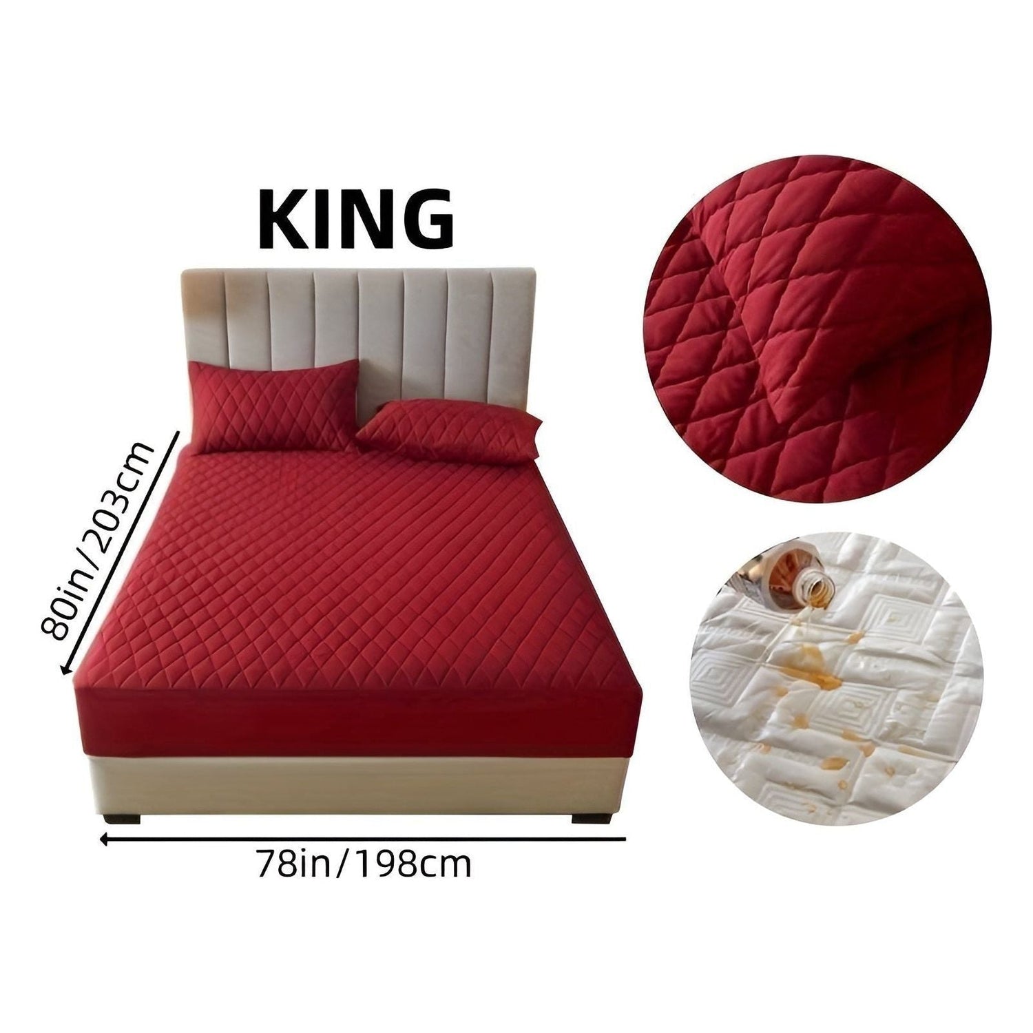 SleepSafe Sängöverdrag - Mjukt och Bekvämt Vattentätt Antiskid Madrassöverdrag