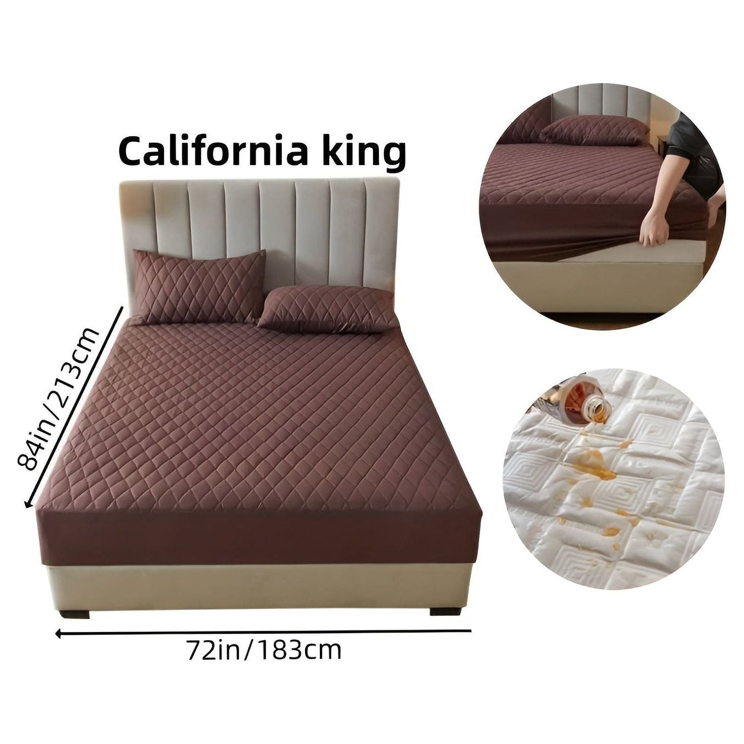 SleepSafe Sängöverdrag - Mjukt och Bekvämt Vattentätt Antiskid Madrassöverdrag