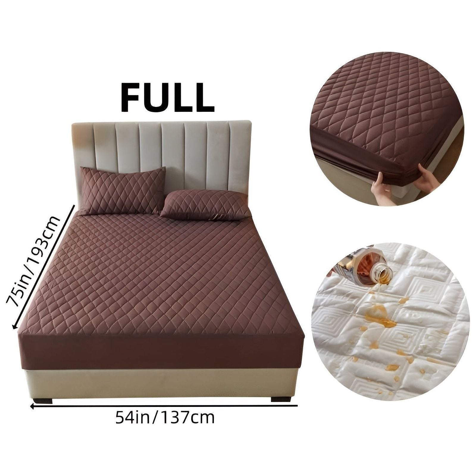 SleepSafe Sängöverdrag - Mjukt och Bekvämt Vattentätt Antiskid Madrassöverdrag