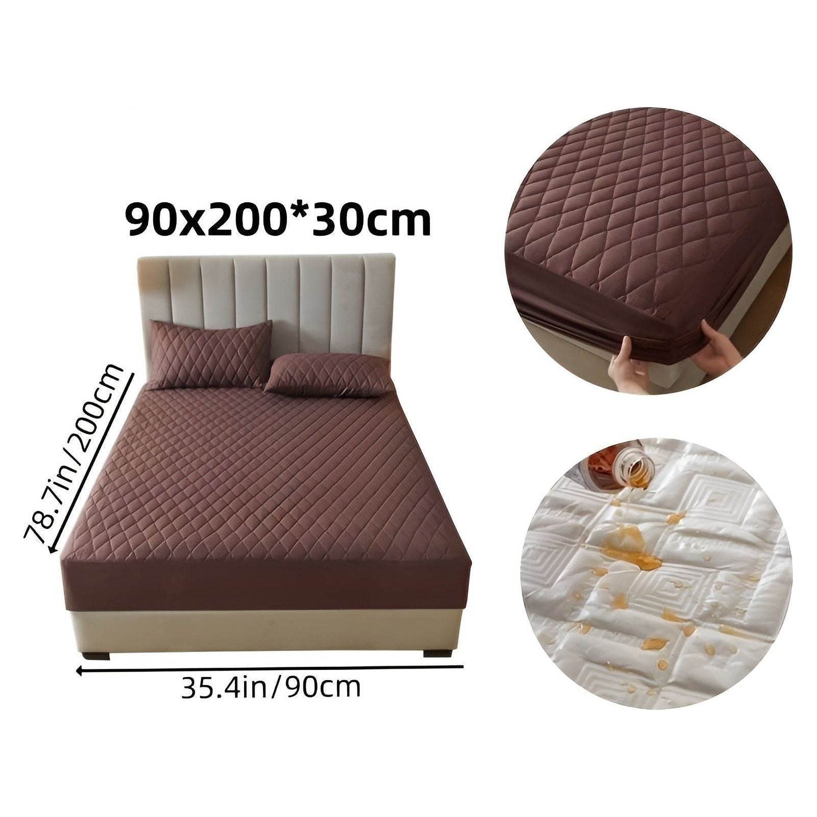 SleepSafe Sängöverdrag - Mjukt och Bekvämt Vattentätt Antiskid Madrassöverdrag