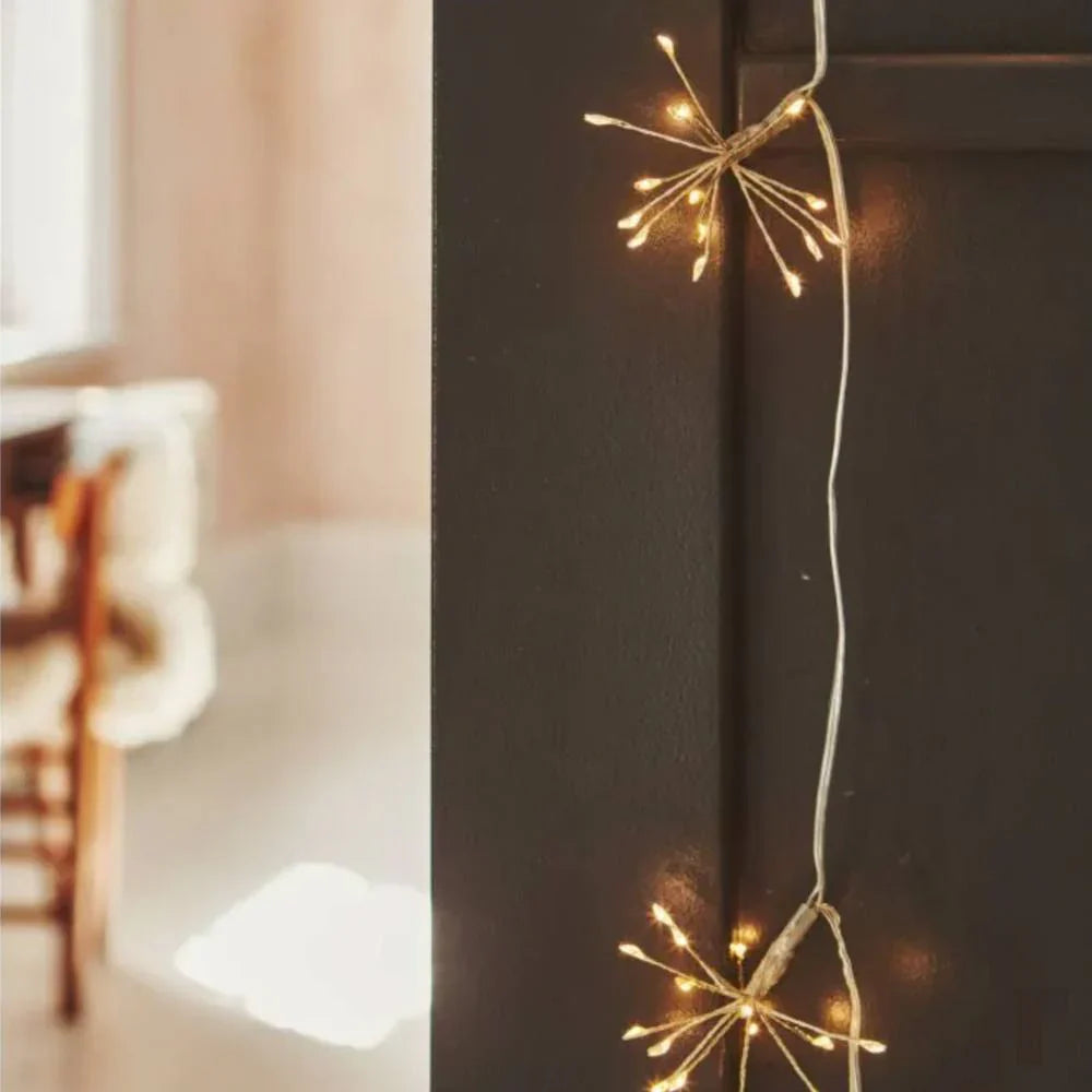 Utomhus solenergi fairy lights med LED stjärnexplosioner