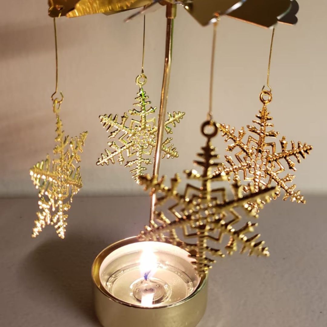 Carvallo | SnowSpin - Vridbar ljusstake för julen