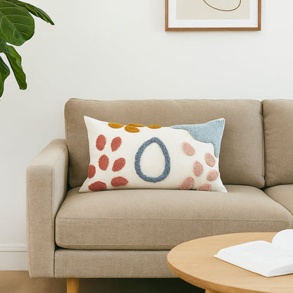 Snugi Färgglad Prickmönster Kuddöverdrag