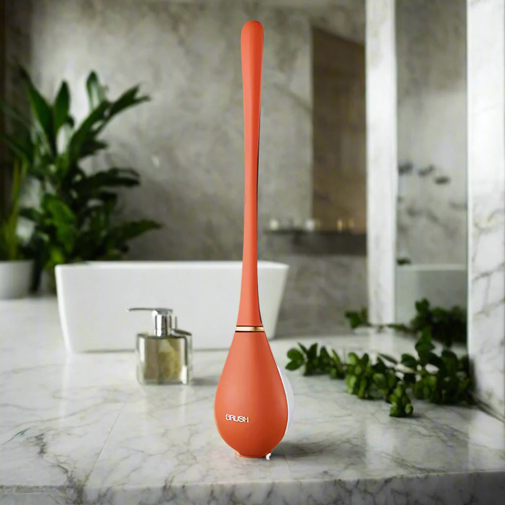 Royaleva Mjuk Silikon Toalettborste för Enkel Rengöring