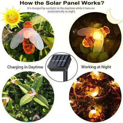SolarBee - Solenergi Ljusgirlang för Utomhusbruk