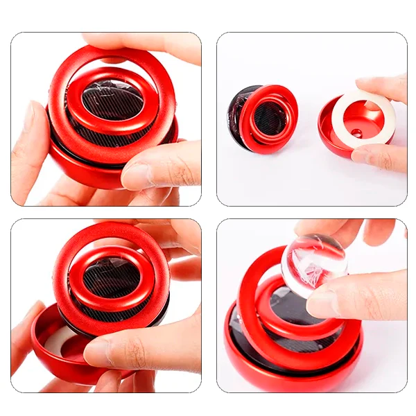 Bilstickor med solroterande design