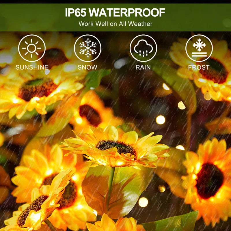 Carvallo - Solros Solar Lights för utomhusbruk