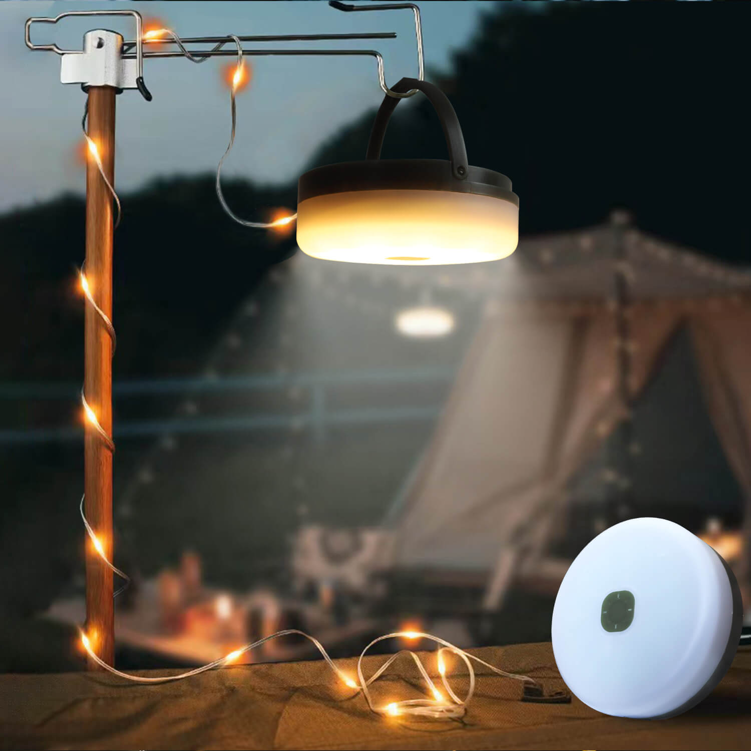 3 i 1 Solarbands Campingsljus