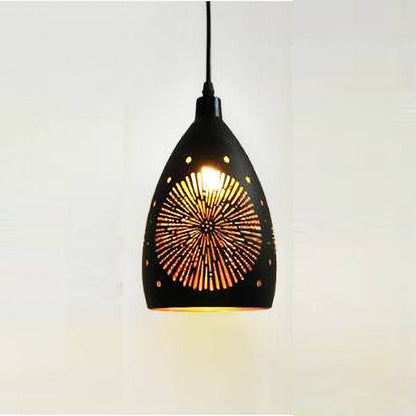 Sophie Höjdjusterbar Pendellampa i metall – Vintage-lanterndesign