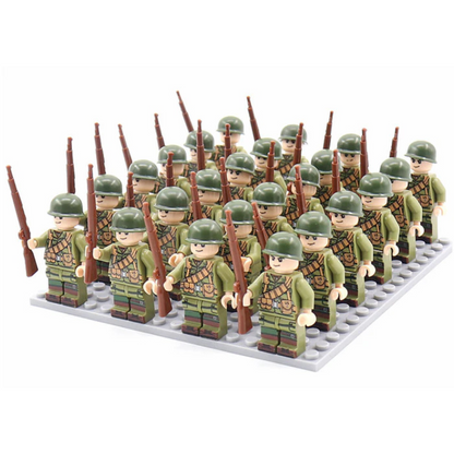 Militärsoldat Byggblock Leksakset