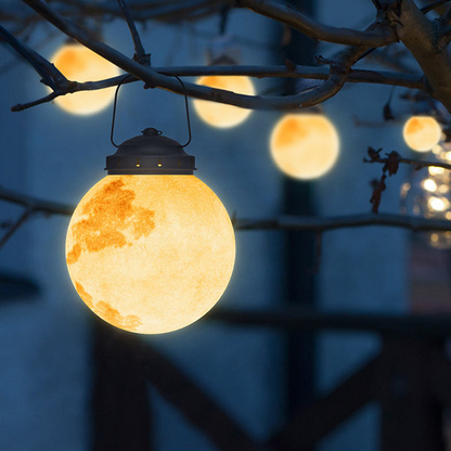 Guld Hängande Lampa – Måninspirerad Form