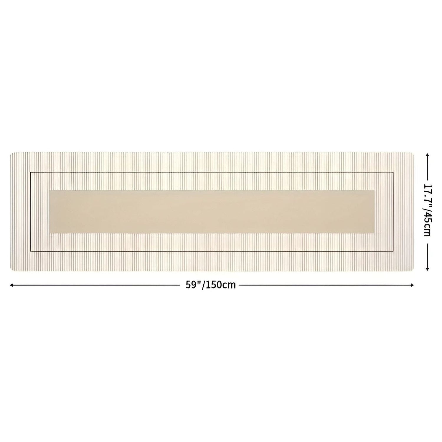 SpringEase Matta - Minimalistisk Stil Icke-Glidande och Absorberande Vardagsrumsmatta