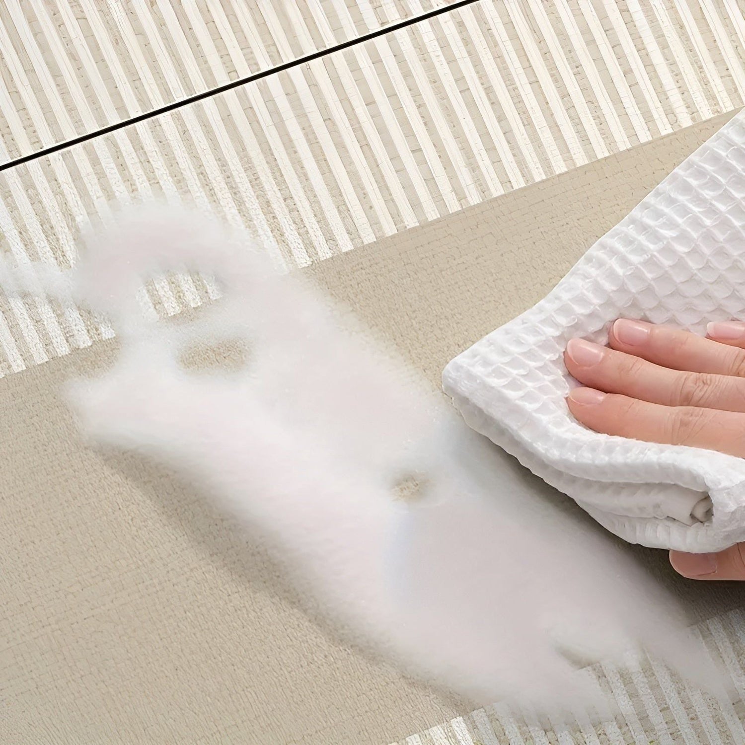 SpringEase Matta - Minimalistisk Stil Icke-Glidande och Absorberande Vardagsrumsmatta