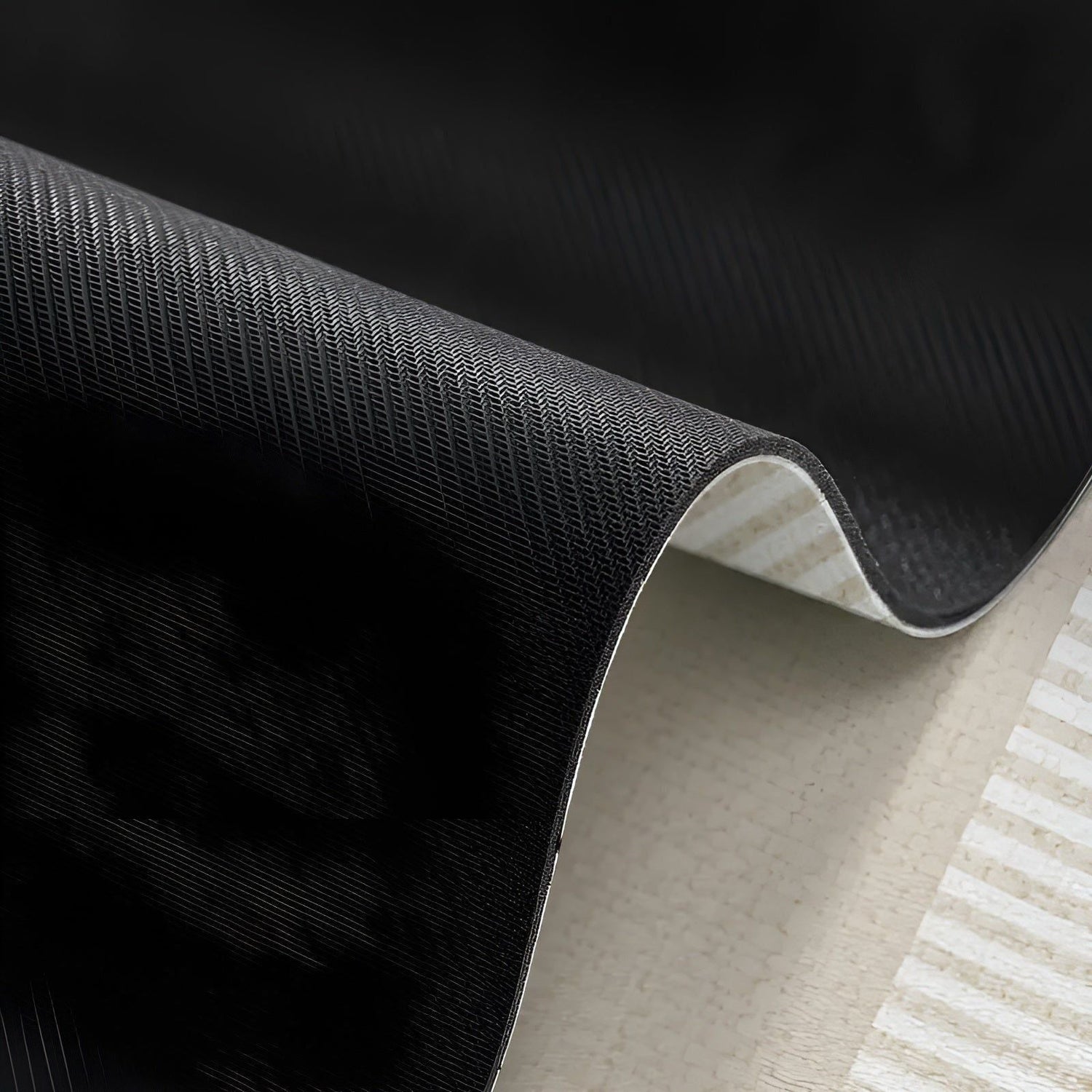 SpringEase Matta - Minimalistisk Stil Icke-Glidande och Absorberande Vardagsrumsmatta