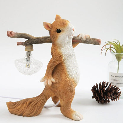 Dekorativ Ekorre Bordslampa