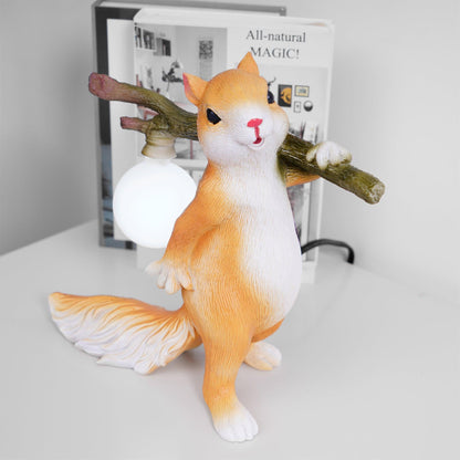 Dekorativ Ekorre Bordslampa