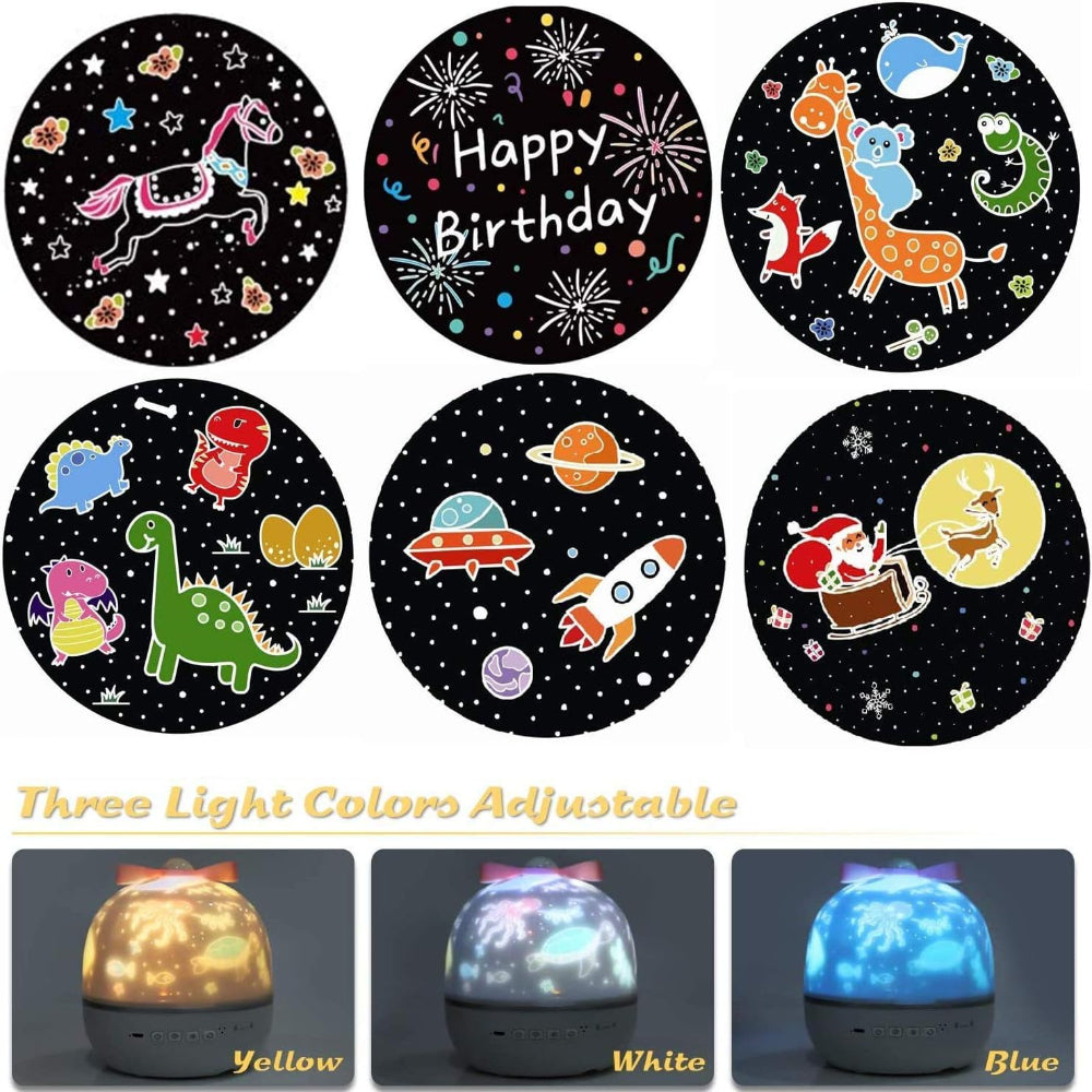 Stjärnig himmel galax projekteringslampa – Avkopplande LED bordslampa för sovrum