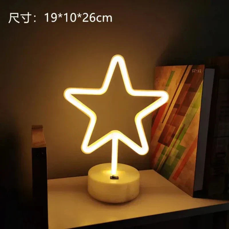 NeonGlow - Färgglad Neonlampa – Kreativ LED Dekoration