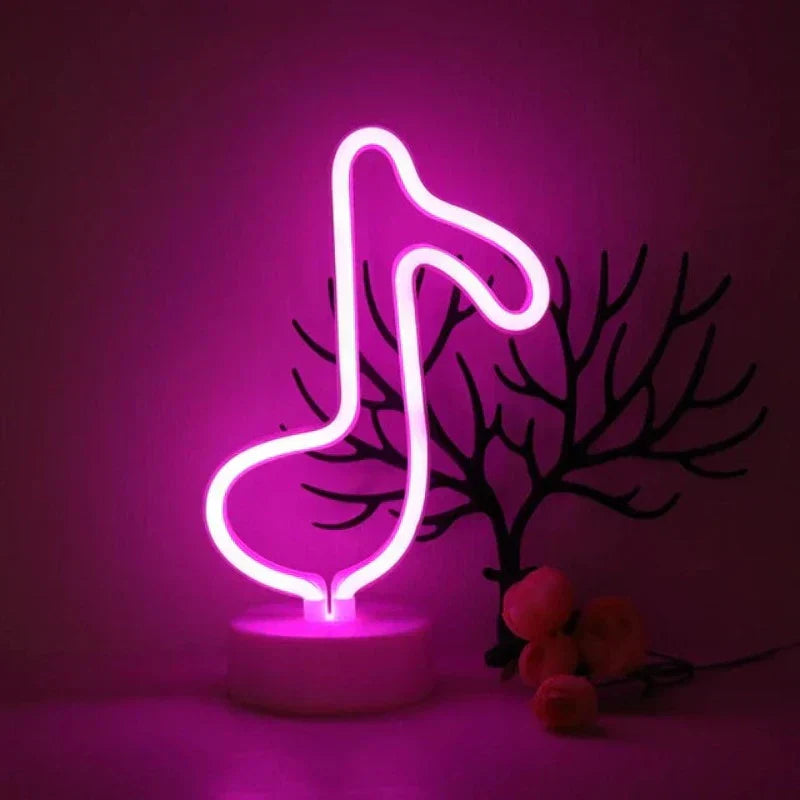 NeonGlow - Färgglad Neonlampa – Kreativ LED Dekoration