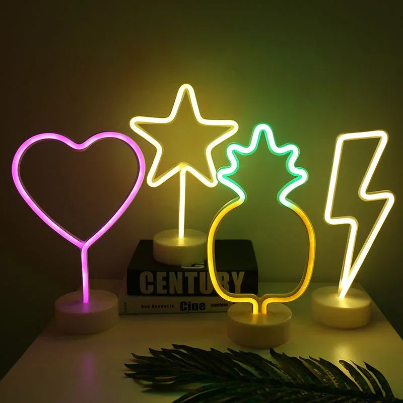 NeonGlow - Färgglad Neonlampa – Kreativ LED Dekoration