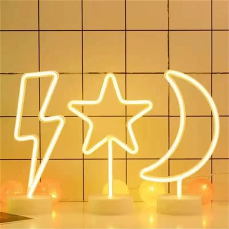 NeonGlow - Färgglad Neonlampa – Kreativ LED Dekoration