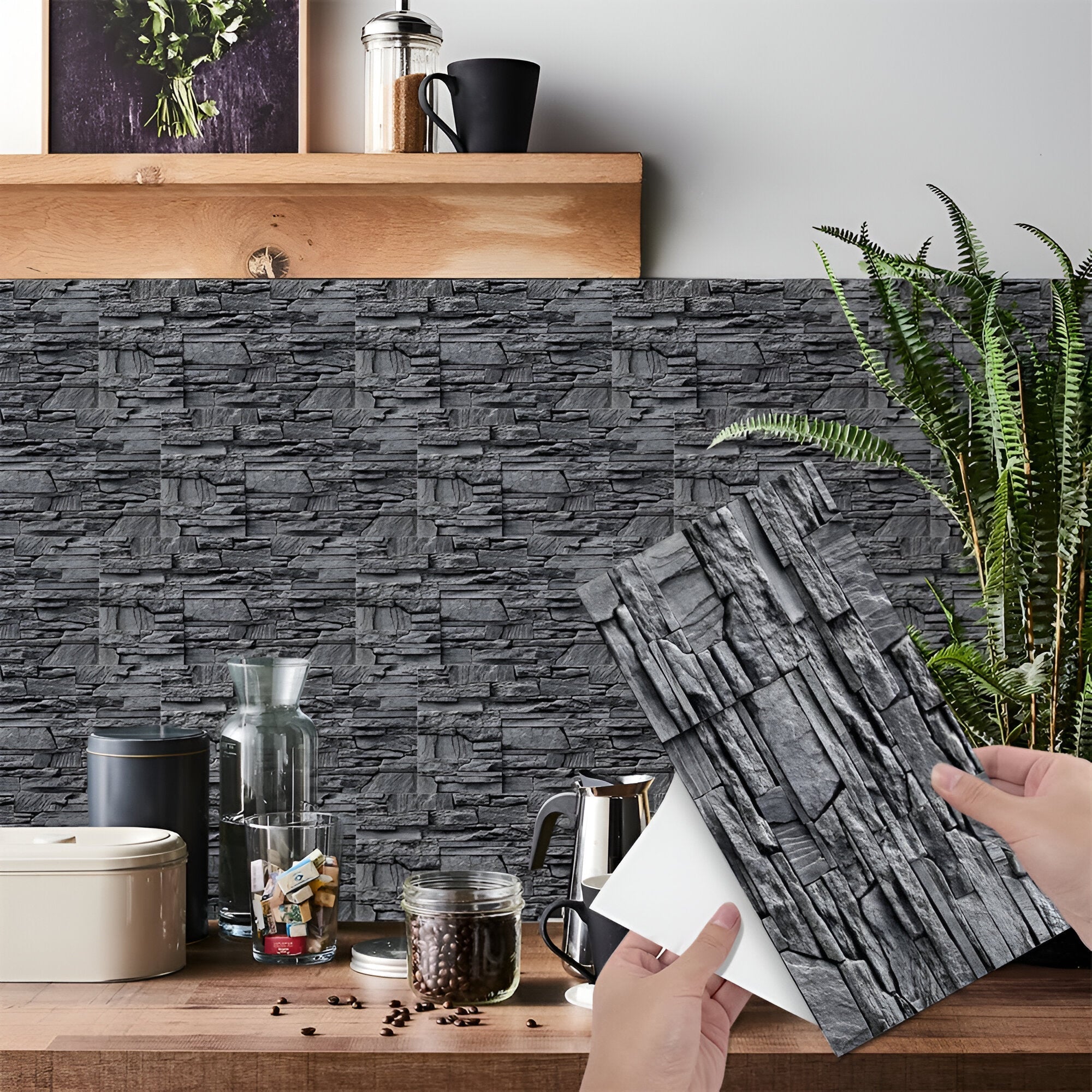 StickTile väggpanel – Sjselfäntande marmorutseende för en snabb rumsuppgradering