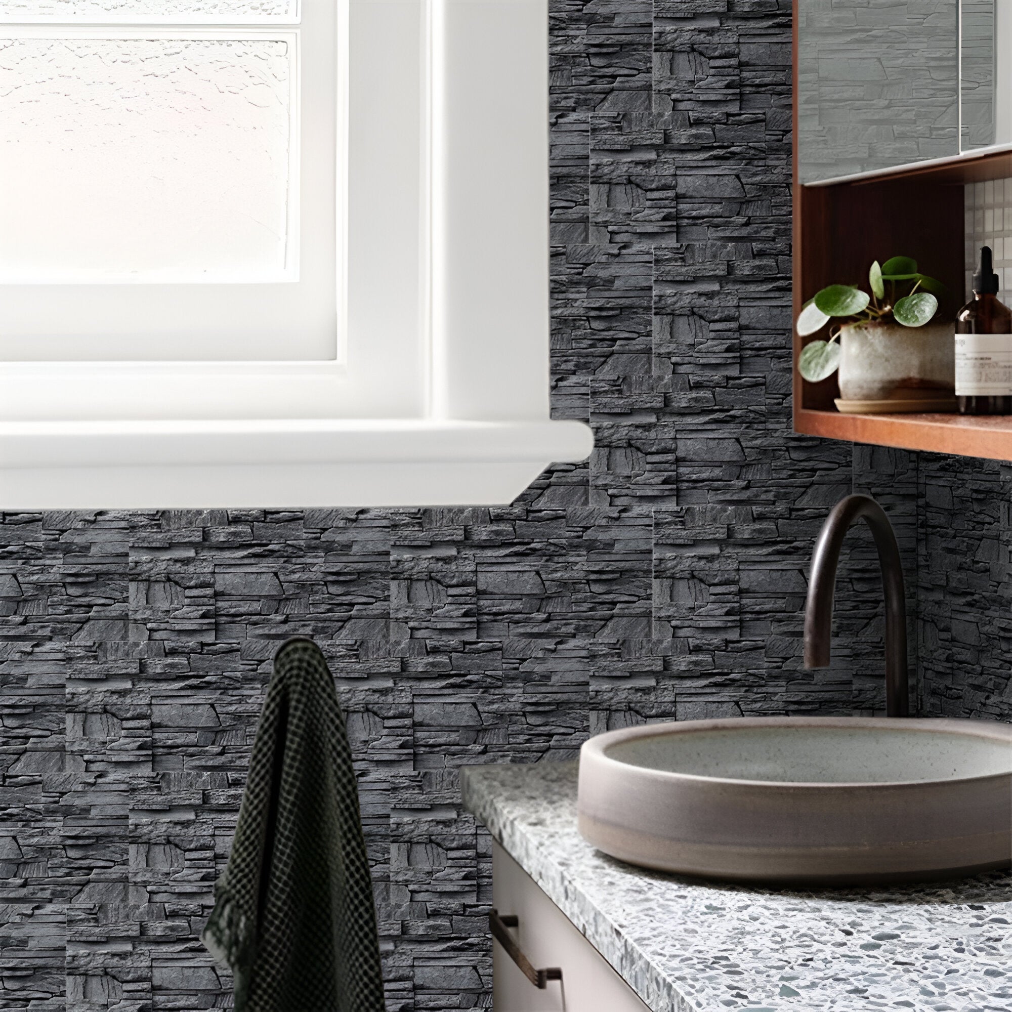 StickTile väggpanel – Sjselfäntande marmorutseende för en snabb rumsuppgradering