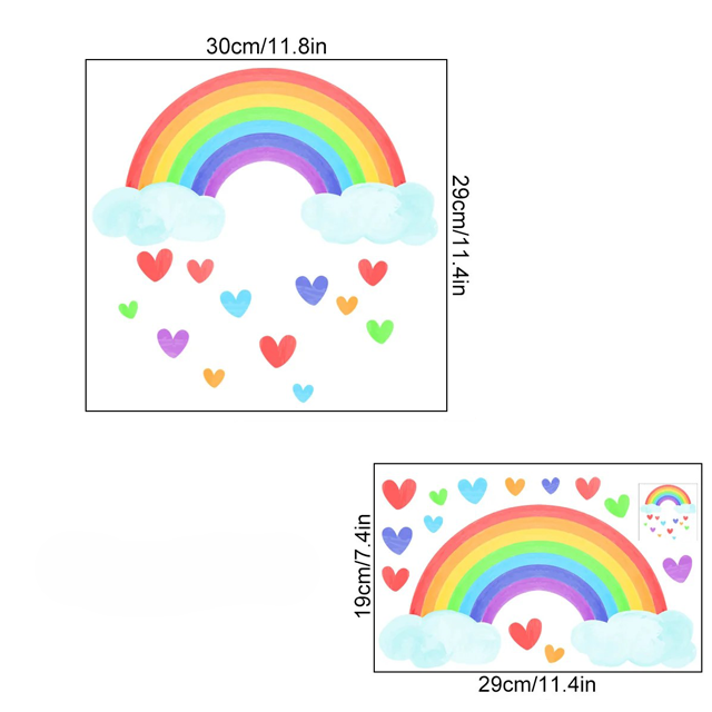 Väggkonst Lysande Elefant Barnrum Klistermärken